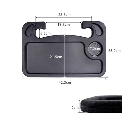 Portable Car Laptop Computer Desk Mount Stand Work Car Steering Wheel Dining Table Bracket Drink Food Coffee Tray Board