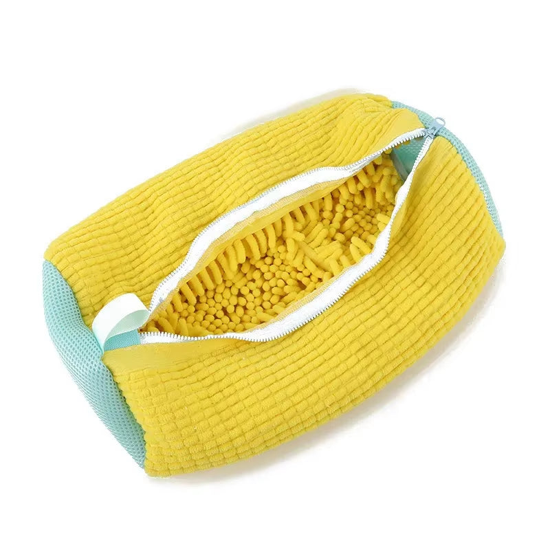 1/2PC New Washing Shoes Bag Cotton Laundry Net Fluffy Fibers Easily Remove Dirt Washing Bags Anti-Deformation Shoes Bag