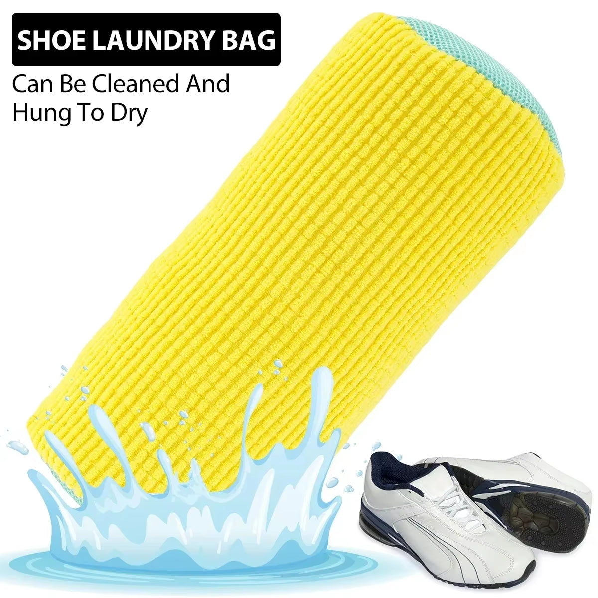 1/2PC New Washing Shoes Bag Cotton Laundry Net Fluffy Fibers Easily Remove Dirt Washing Bags Anti-Deformation Shoes Bag